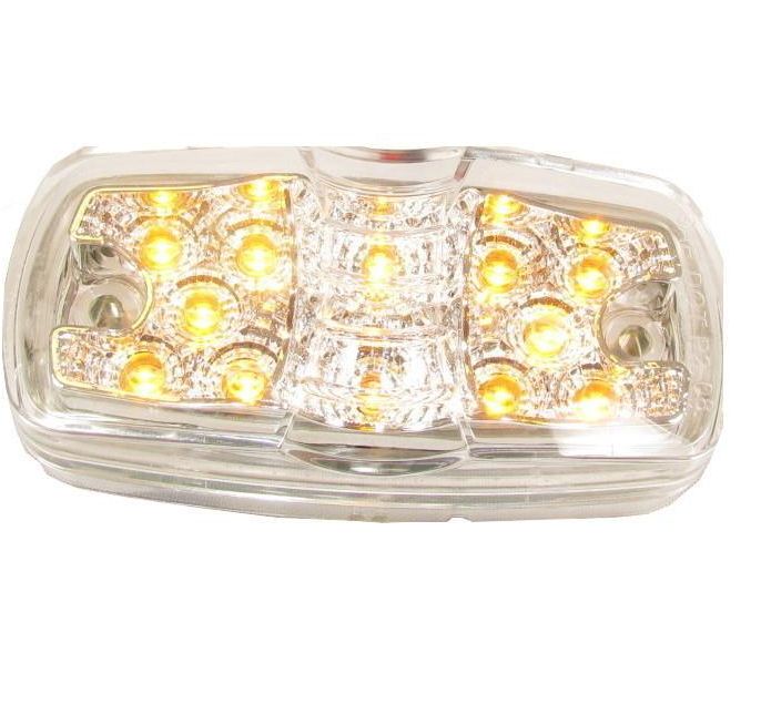 AMBER CLEAR, DOUBLE, SIDE MARKER LIGHT 12 LED/F235232