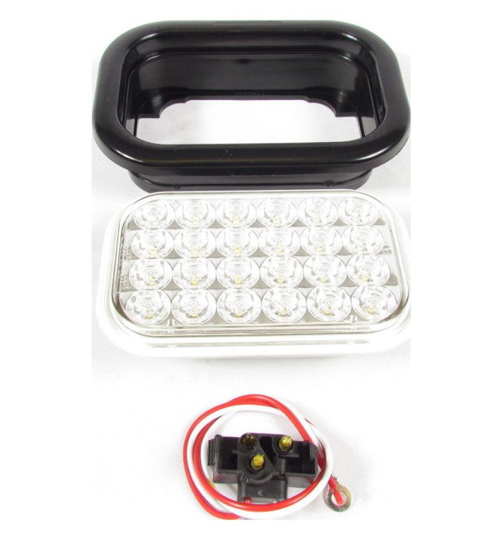 BACK UP CLEAR, RECTANGULAR 24 LED SEALED KIT / F235306