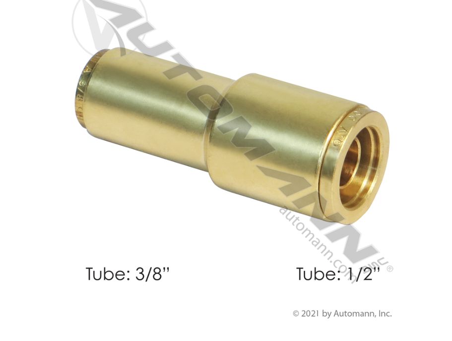 Brass PLC Reducing Union 1/2in to 3/8in /177.13B6268 /017085/, 8AB6AB,/ G314000806