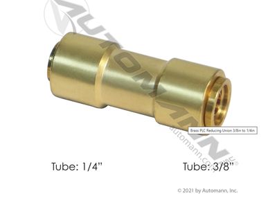 Brass PLC Reducing Union 3/8in to 1/4in / 177.13B6246/ 208P64, /119CB,/ 017083 /