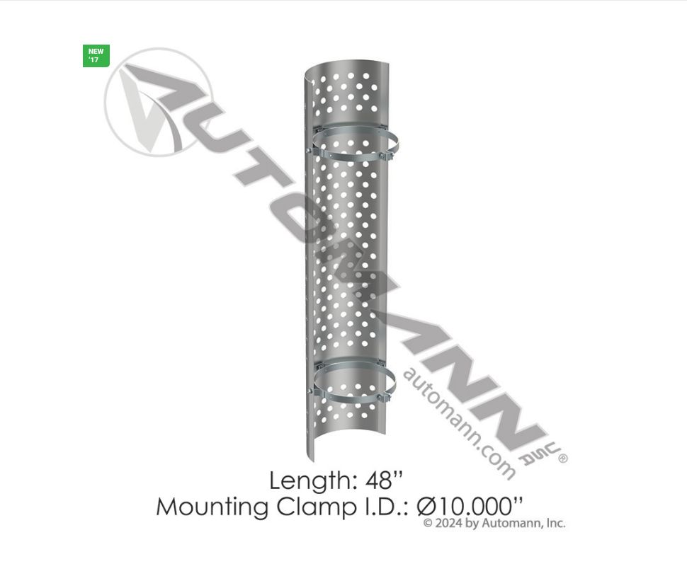 Heat Shield 10in Round Holes / 562.U61101SS / MG1048RS