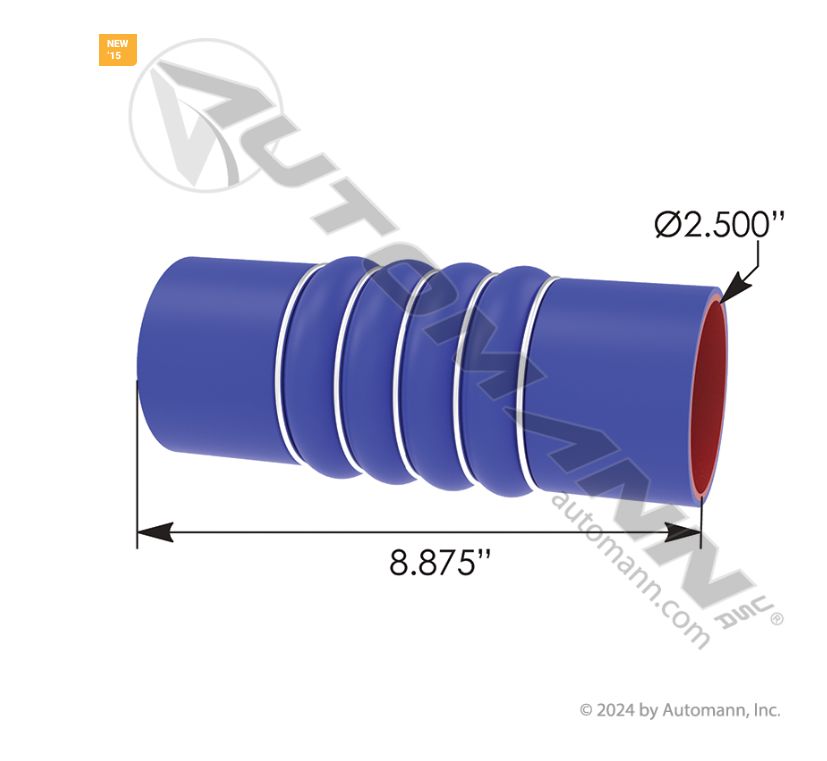 Coolant Hose - Upper Kenworth / Pete - 28359 / F50-6308
