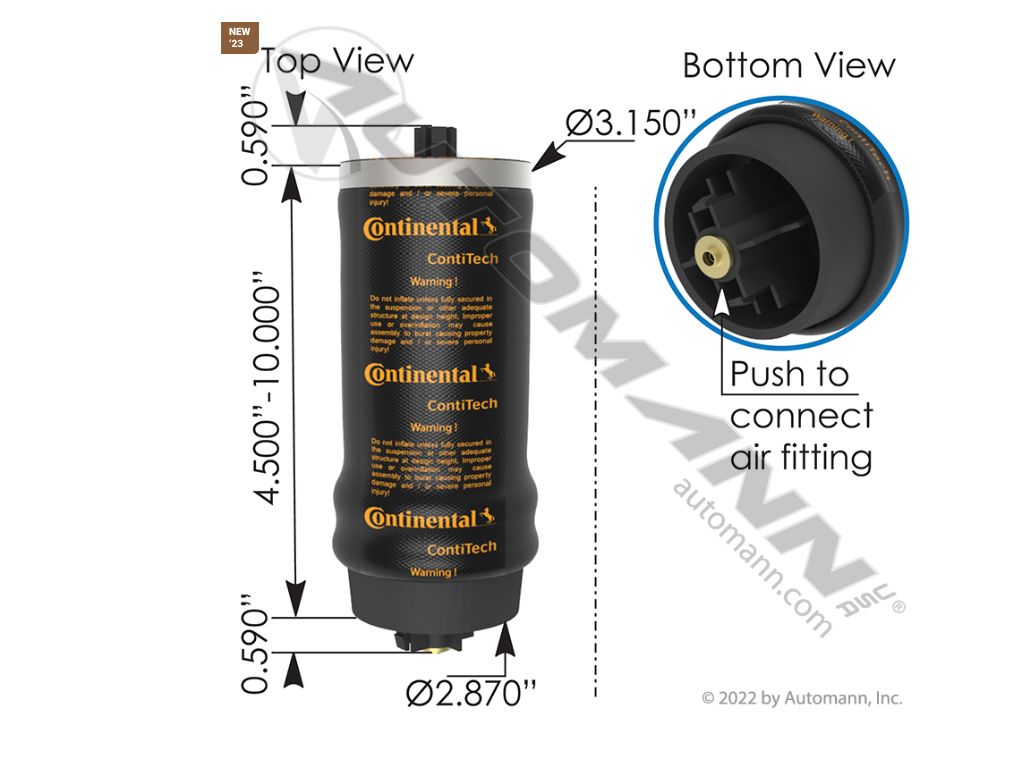 Continental Air Spring Cabin / 569.CT67638 /7205, 1S5-175, 67638, 660033406