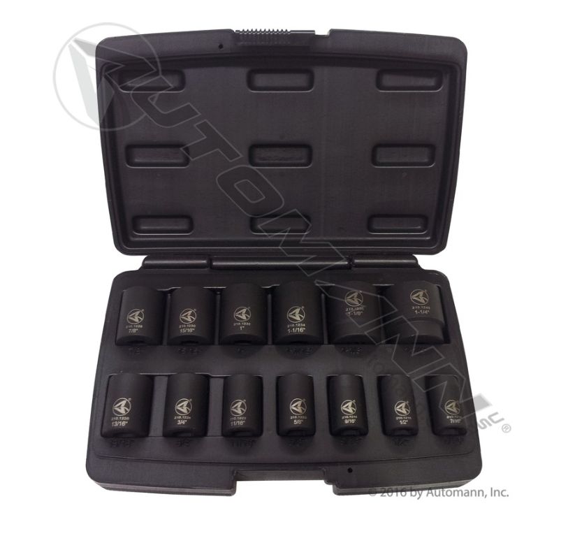 Impact Socket Set-1/2 DR 13 PC /210.1213K/1312