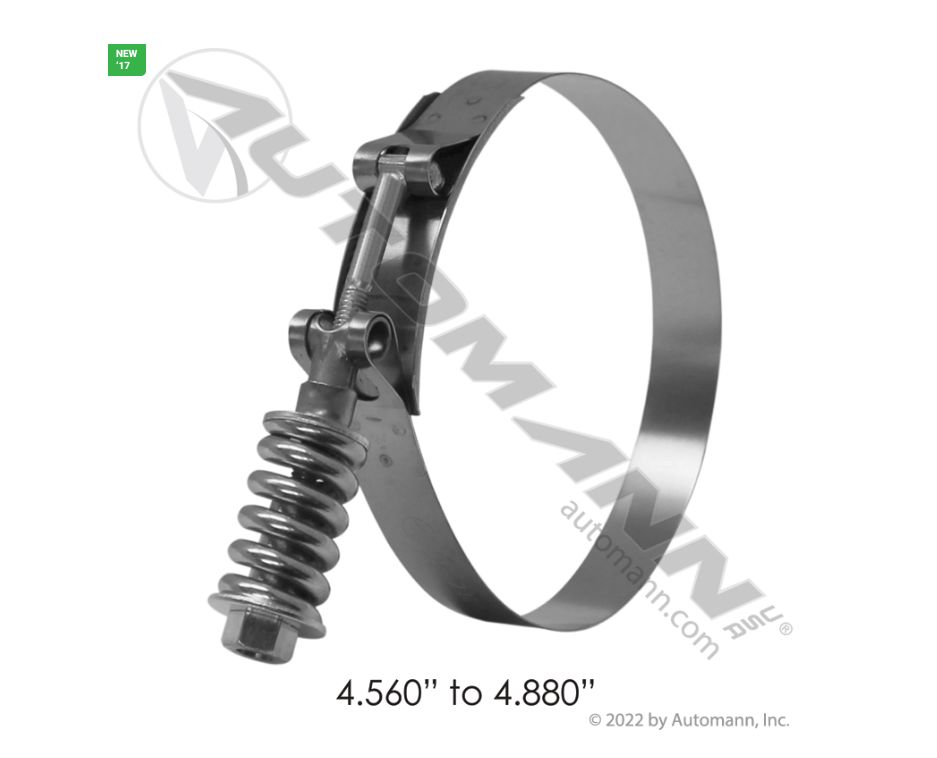 HD T-Bolt Clamp 4.56in to 4.88in /  B9224-0456 / 022627 / HTS456