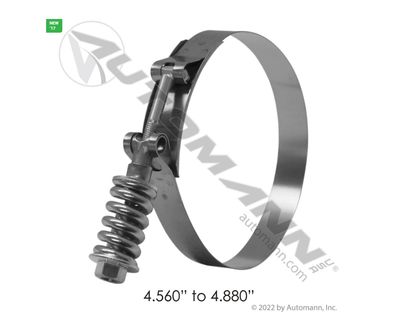 HD T-Bolt Clamp 4.56in to 4.88in /  B9224-0456 / 022627 / HTS456