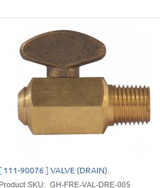 VALVE (DRAIN) / 111-90076 KTC