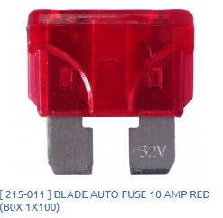 BLADE AUTO FUSE 10 AMP RED / 215-011