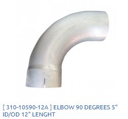 Elbow 90* 5&quot; ID/OD 12&quot; Length / 310-10590-12A