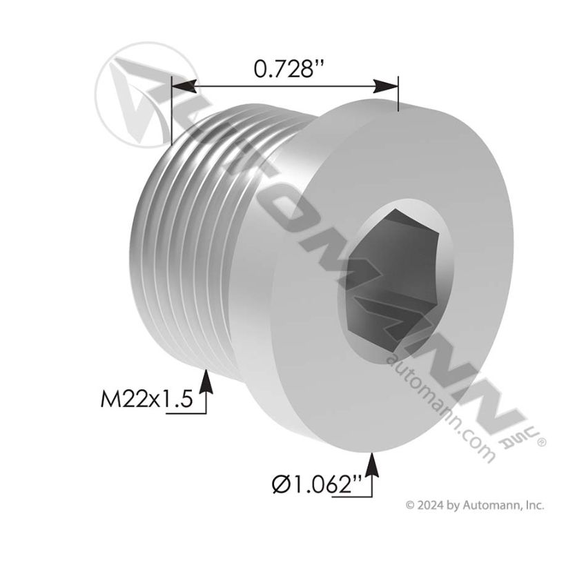 Oil Pan Drain Plug Paccar / 802.75113P1