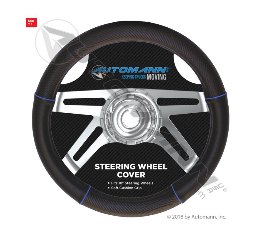 Steering Wheel Cover Black/Blue /562.99008SWC-B