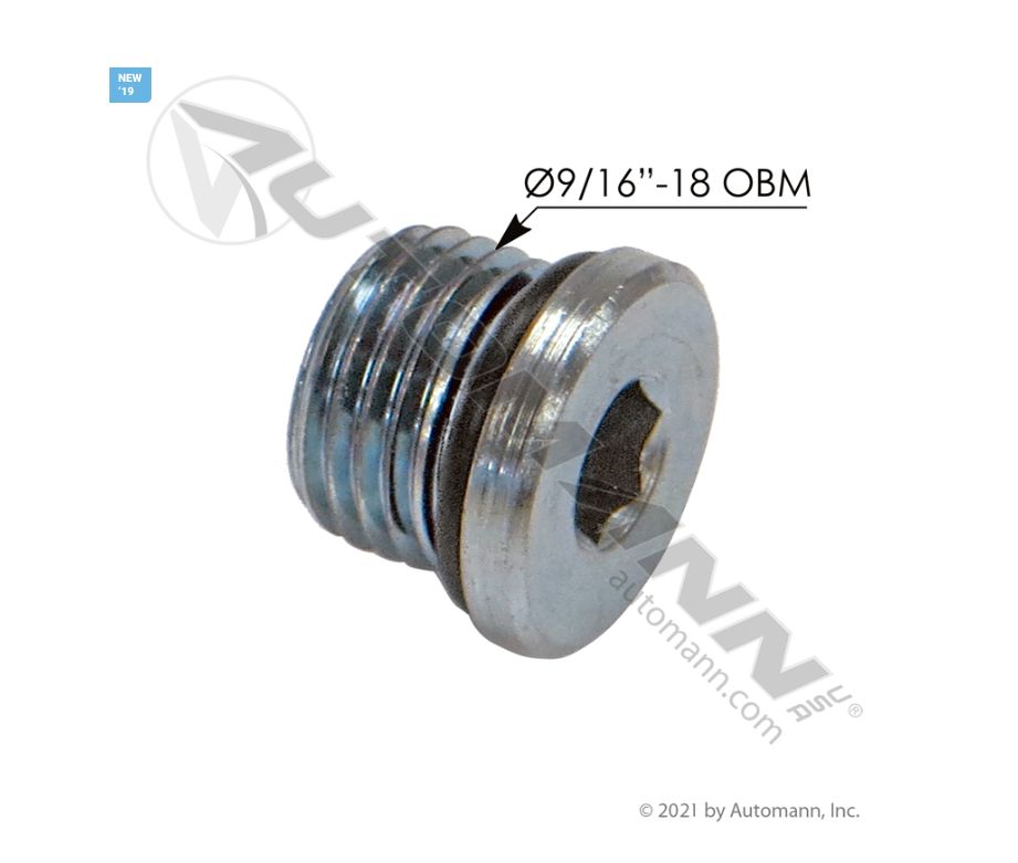 Steel Plug O-Ring Boss Hex Plug Hollow /818.70685-0006 /706850006, OBHHP06