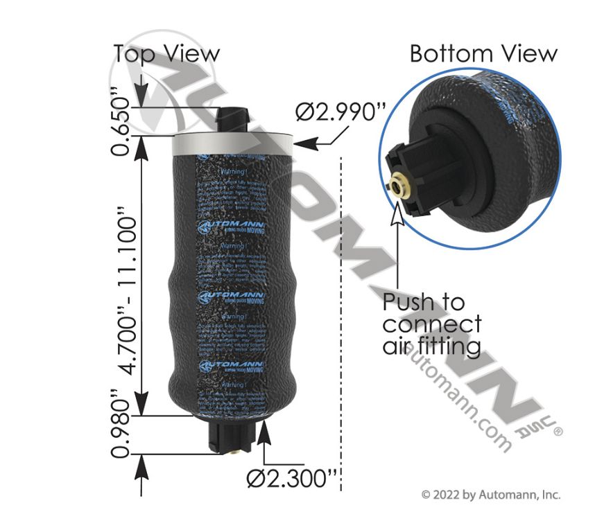Air Spring Cabin / ABSZ70-7093 /7093,/ 1S5-190,/75313, /2906016