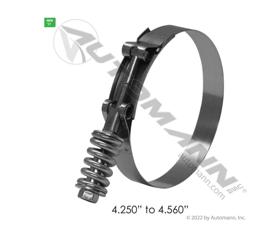 HD T-Bolt Clamp 4.25 in to 4.56 in  Automann /561.230425/B9224-0425, 022586, BREB9224-0425B