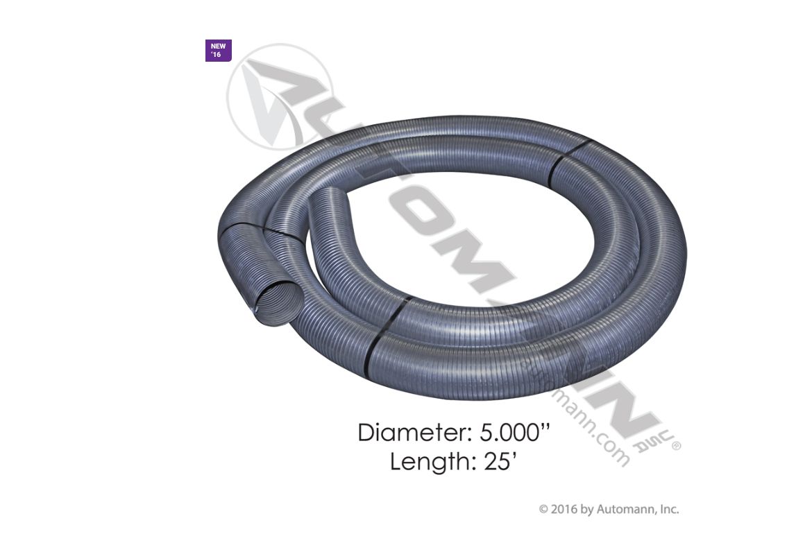 Flex Tubing 5in X 25ft Galvanized / 562.U7250-25G /EF50300G