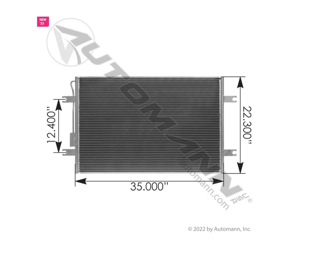 A/C - Condenser Freightliner P4 - P/N /813.46114 /  A22-72870-000 - 2018 Cascadia
