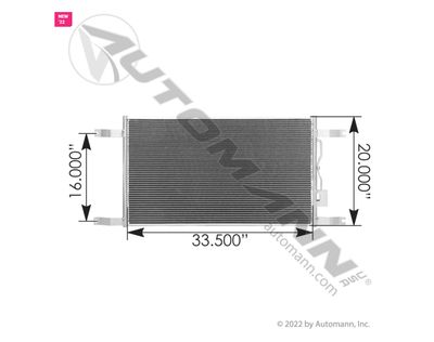 A/C -Condenser Freightliner /813.46115 / P/N 1E6069  /6332, 04-0615, 1E5865, 1E6069, 1512012