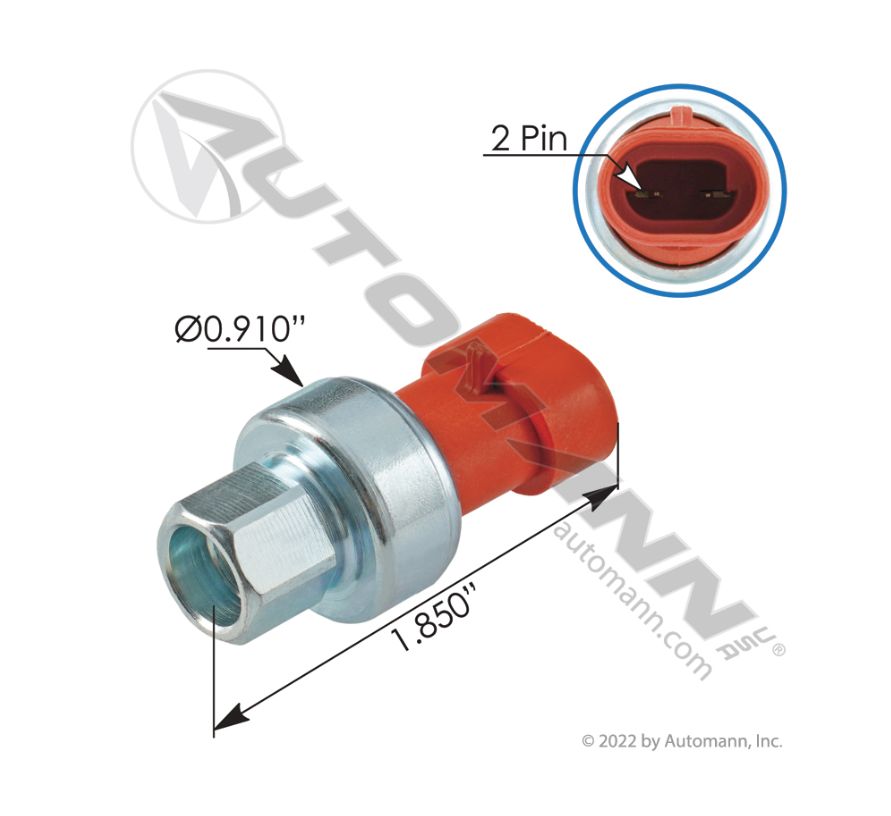 A/C Fan Override Switch KW/Peterbilt 579 2022, Kenworth T680 / 577.75638/79PSL3-4, P27-1051, 11-1409, 1310 / 79PSL3-4, P27-1051, 11-1409, 1310
