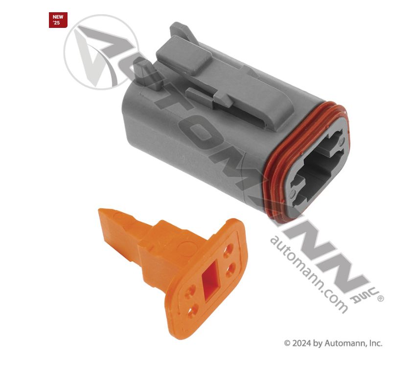Electrical Deutsch DT Plug Set 4 Cavity 4pk /178.8304P/DT06-4S