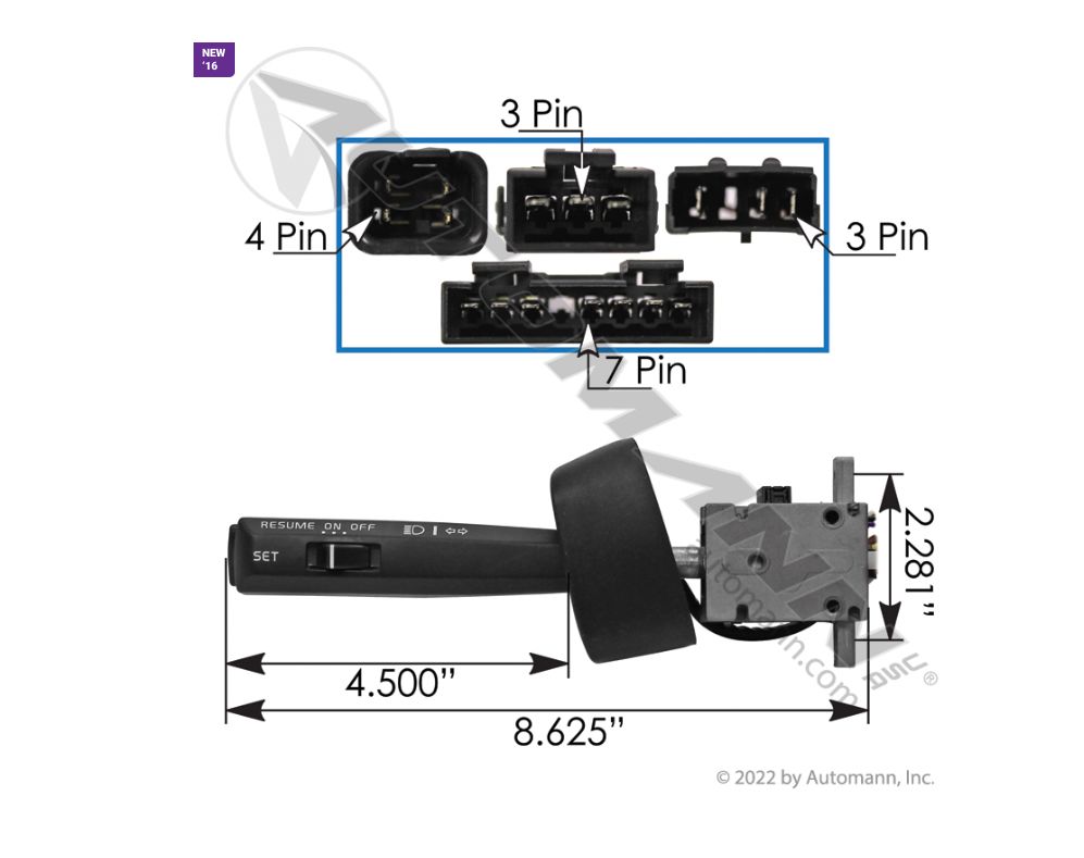 Turn Signal VolvoVN Gen2, VHD, VNL, VNM 04-15, with High-Low 12 Volt /577.96003/1624137, 3172173