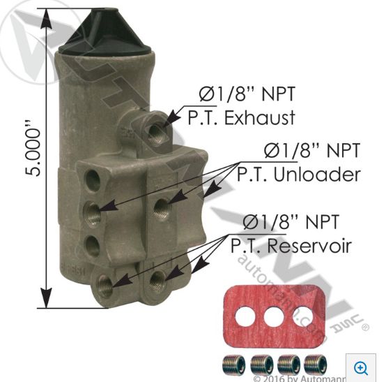 Governor D2 Type100PSI Cut-In, 120PSI Cut-Out, Adjustable /170.275491/275491