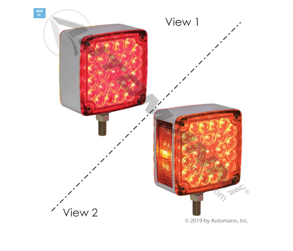 Pedestal Light Square Double Face LED RH / 571.LD28AR52R1/2756 / STL53ARPB / 38751  / 571.LD28AR52R1