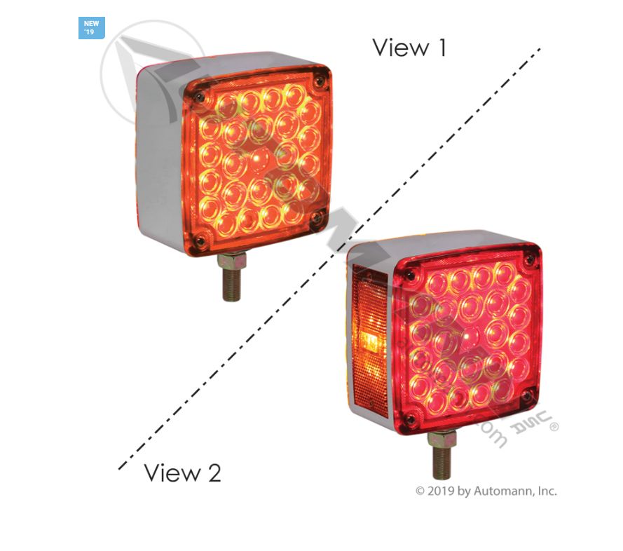 Pedestal Light Square Double Face LED LH / 571.LD28AR52L1/2753/ 38750 / 571.LD28AR52L1