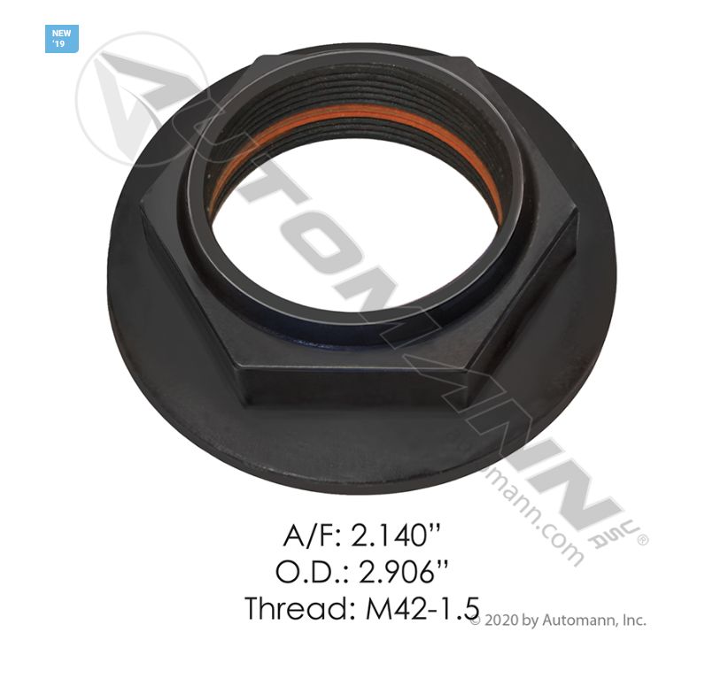 Lock Nut Spicer  A/F:2.140 OD:2.906 Thead M39-1.5/ 750.128049 / 128049