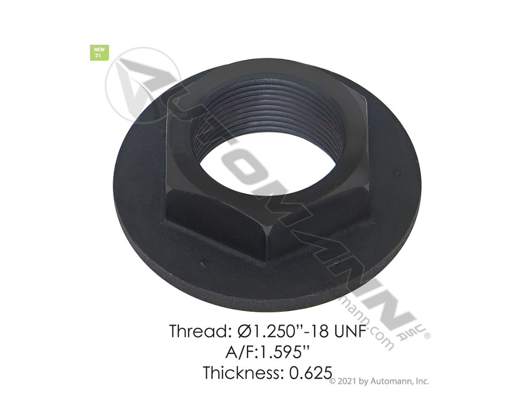 Center Bearing Lock Nut  A/F: 1.595 Thickness;0.625 Thead 01.250-14UNF/750.207491 /207491, 2500115C1, 3947136, SP207491