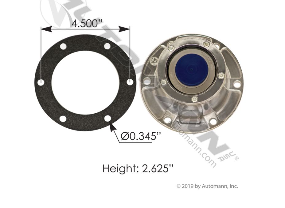 Hub Cap Without Side Fill Plug Volvo/White VNL 670 Gen 2 (2004-2018) - /180.10641 /340-4024