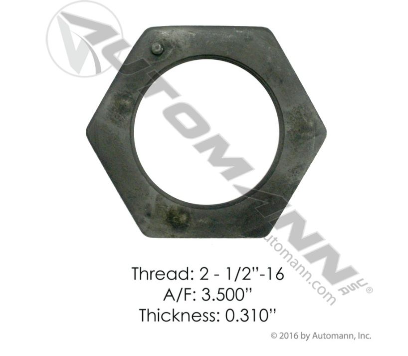 Spindle Nut Applications Meritor - Thread 2-1/2&quot; / Thickness 0.310&quot; - Meritor R002417