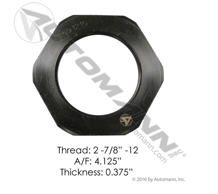 Spindle Nut Applications Mack - Thread 2-7/8&quot; / Thickness 0.380&quot; - Meritor R003506 /209.1215 /E-3506, R003506