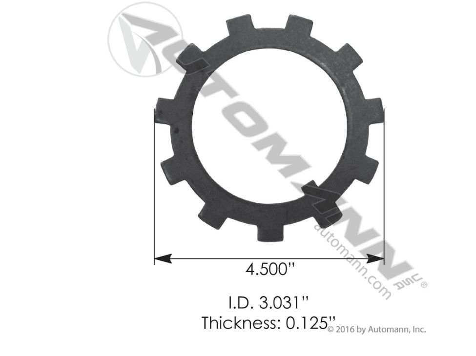 Axle Spindle Washers Applications Eaton  -4.500- ID:3031- Thickness:0.125/ 209.2213 / E-2464, R002464
