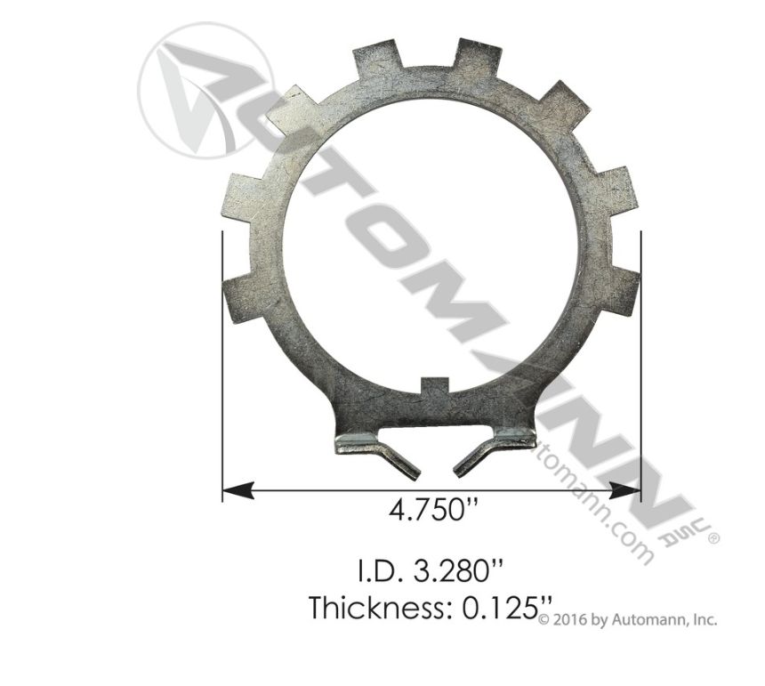 Axle Spindle Washers Applications International -4.750 -ID-3.280 Thickness:0.125/209.2216 / E-6141, R006141
