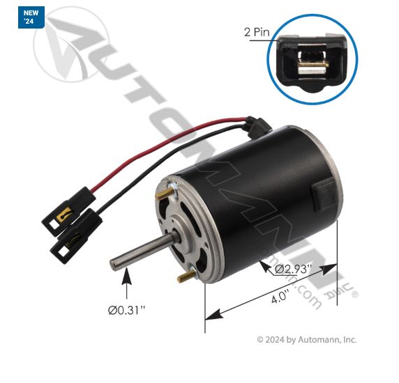 Blower HVAC MackCH, CL w/Red Dot AC 1998-2000, Vision, CX w/Red Dot Main AC 1999-2000 Stud Mount/830.21112/3070, 01-2613, 4379RD552690, 3949388