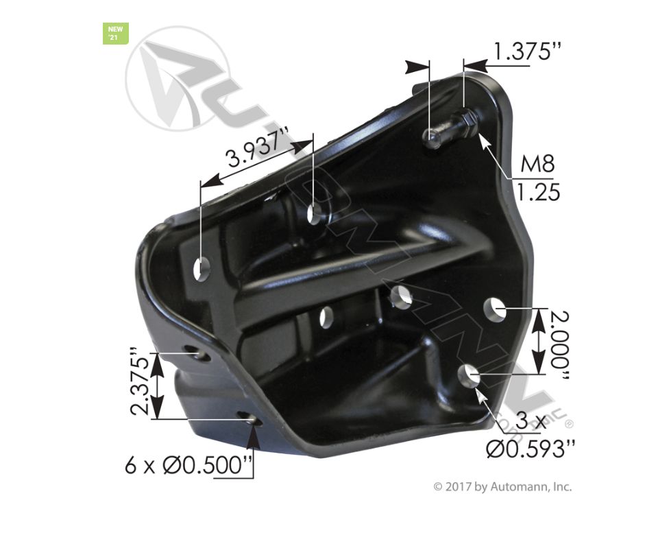 Bumper Support RH Freightliner /564.46696 / A2127963001, A2127963003, A2128565001
