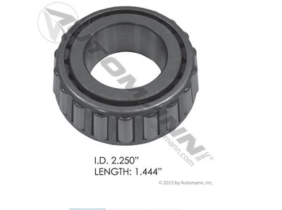 Wheel Bearing Cone ID:2.250- Length:1.444 /182.555S /555S/182.552A