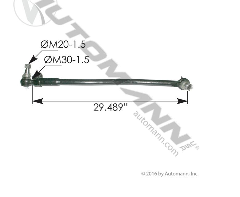 Drag Link 33.000in C to C Volvo VNL 670 Gen 2 (2004-2018) / 463.DS9622 /85128559