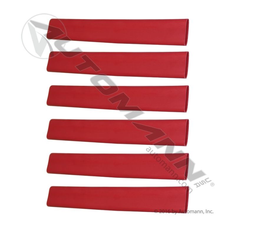 Tubing Heat Shrink 8-2 GA 6in Red  / 178.3075TH /05403