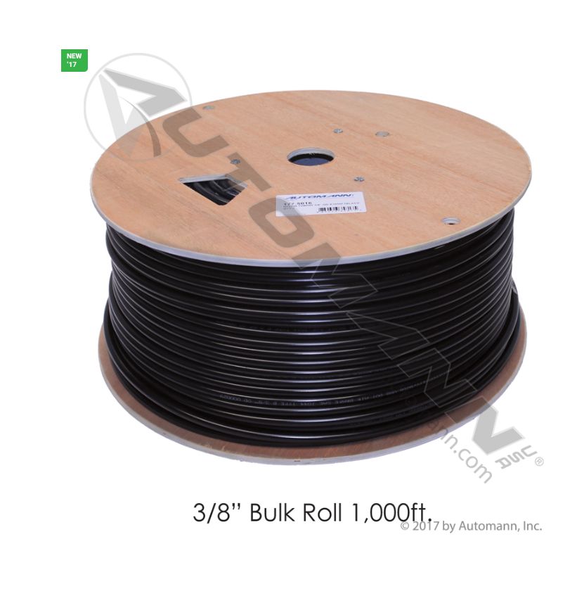 Nylon Tubing 3/8in OD X 1000FT Black /177.5016 /4327-0201
