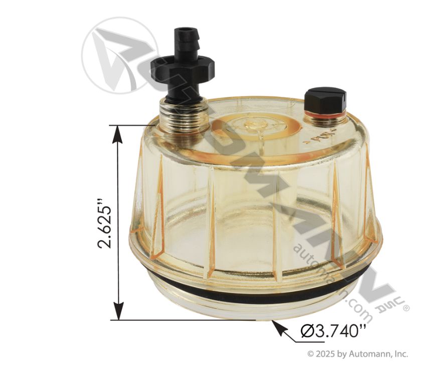 Fuel Filter Water Separator Housing  Bowl cap / 572.30063