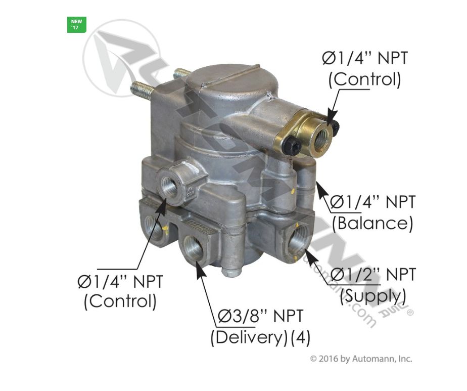 SR7 Type Spring Brake Mod Valve  P/N K021557 /170.K021557