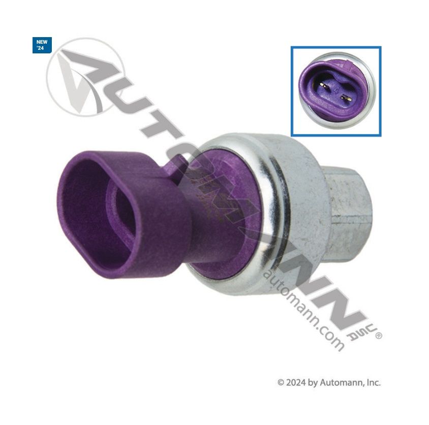 A/C  Bianary Switch Mounted High Cut-Out Press Switch Everco Kenworth, Peterbilt  / EVR937323 /1439, 11-2656, 937323, 18-03835