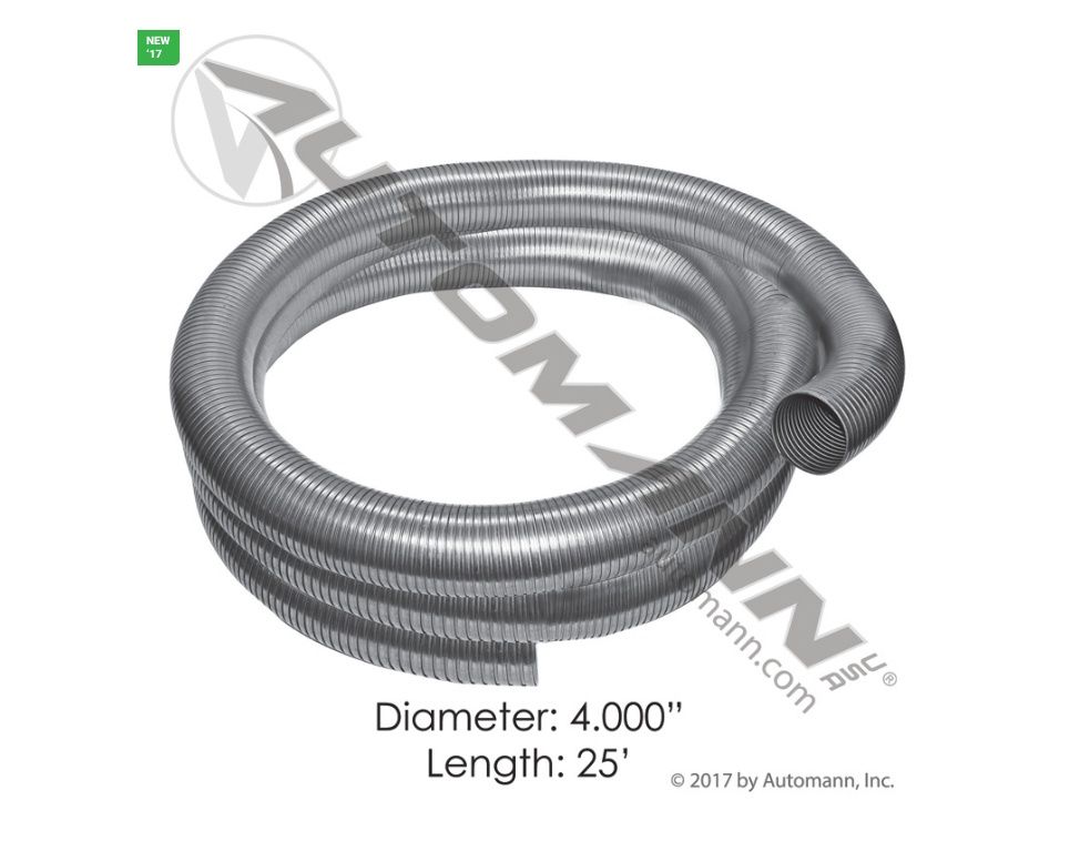Flex Tubing 4in x 25ft 304SS /562.U7240-25SS304 /SF4300