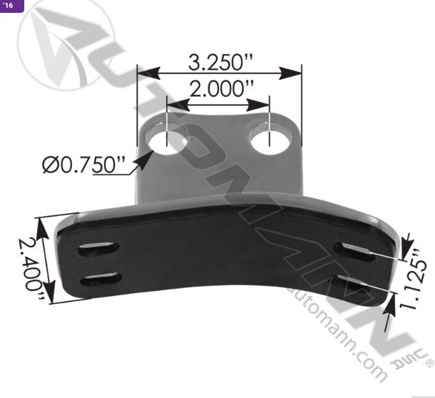 Mounting Bracket Peterbilt /562.U7512998SS /Mounting Bracket, Replaces Horse Shoe Type OE Bracket, 379