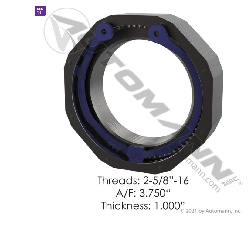 Spindle Nut - Thread 2-5/8&quot; / Thickness 1.000&quot; - FOR 370025 SEAL /209.4743