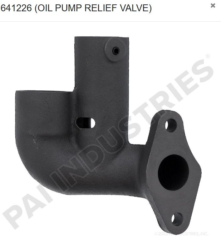 OIL PUMP RELIEF VALVE DETROIT- DDC23528691 / PAI641226
