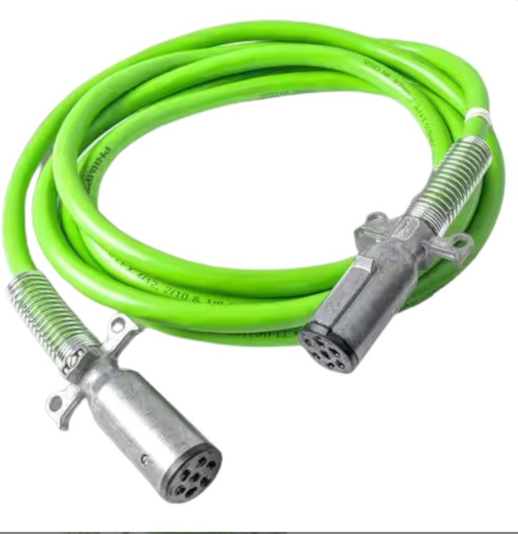 ELECTRICAL CABLE  STRAIGHT (GREEN) 7 WAY 15 FEET  ABS  KTC  CONNECTORS (1 - 8 AWG) (2 - 10 AW /111-30-2071