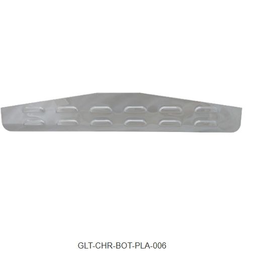 Chrome Bottom Plate (Louver) with Bolt Thru Studs 1PC 4X 24  / 310-618