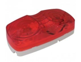 Marker Light Red 2 Bulbs Replaceable/320-1275R-12V